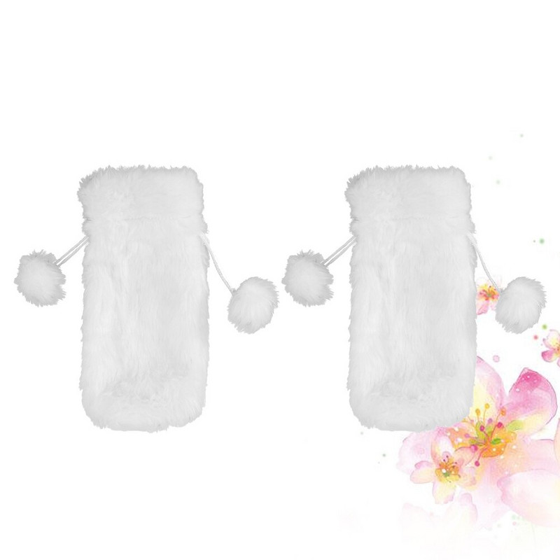 2 ks vianočných krytov na fľaše, plyšových vrecúšok na fľaše, dekorácií na fľaše)