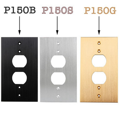 Zásuvkový panel 150X86 z hliníkovej zliatiny, audio Hifi zásuvková doska, akustické terminály, reproduktorový napájací konektor, čelný panel