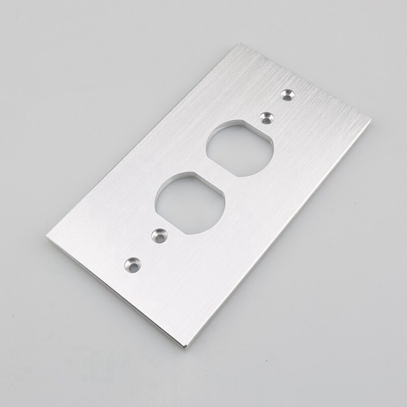 Zásuvkový panel 150X86 z hliníkovej zliatiny, audio Hifi zásuvková doska, akustické terminály, reproduktorový napájací konektor, čelný panel