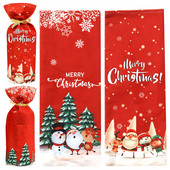 Capac pentru sticle Genți cadou Geantă Huse decorative Decorare cu șnur de sărbători Pulovere Genți Rochii Christmascheongsam Santa