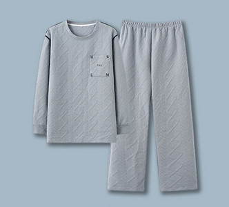 Muška dvodijelna pidžama s vezom