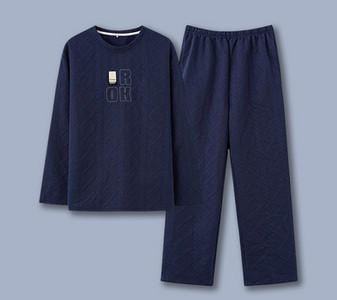 Muška dvodijelna pidžama s vezom