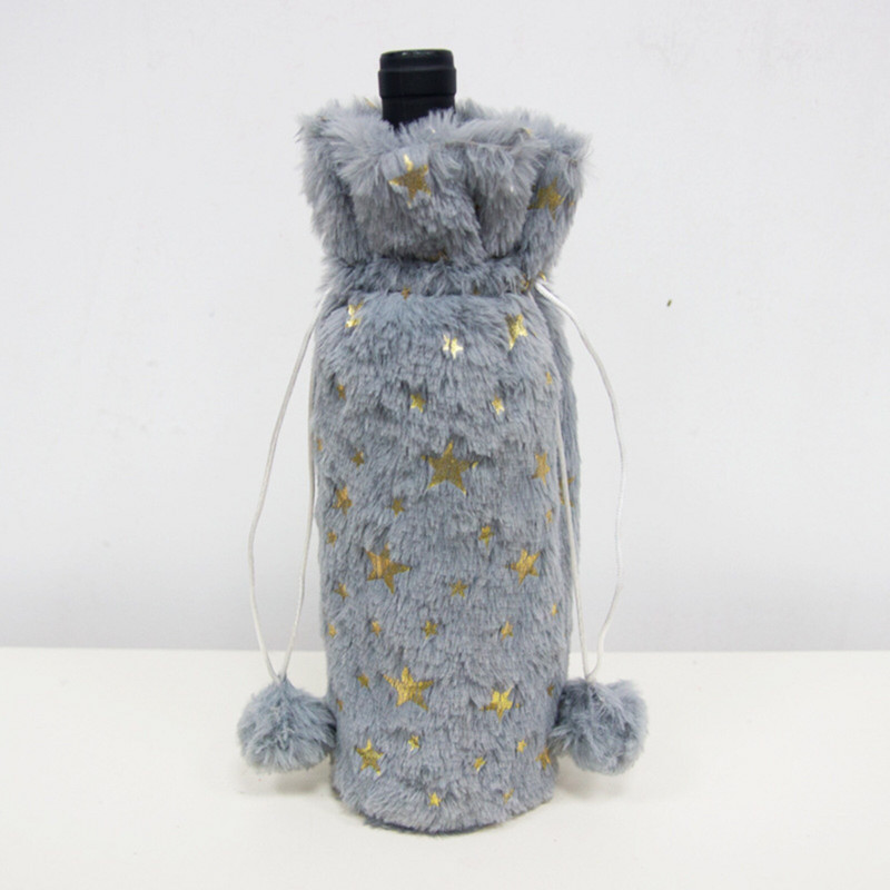 Kalėdų vyno butelių rinkinys White h Star Wine Bottle Šalikas Kalėdų vyno taurė su koteliu Valentino vyno taurių rinkinys iš 8