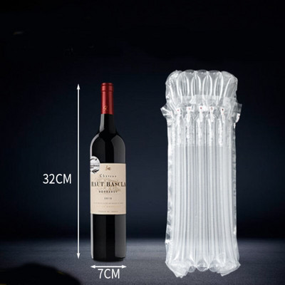 100 vnt pripučiamo oro buferio buferio pripildymo oro kolonėlės vyno butelio burbuliukų maišelio oro kolonėlės apsauga stiklo apsauginei 32x7cm