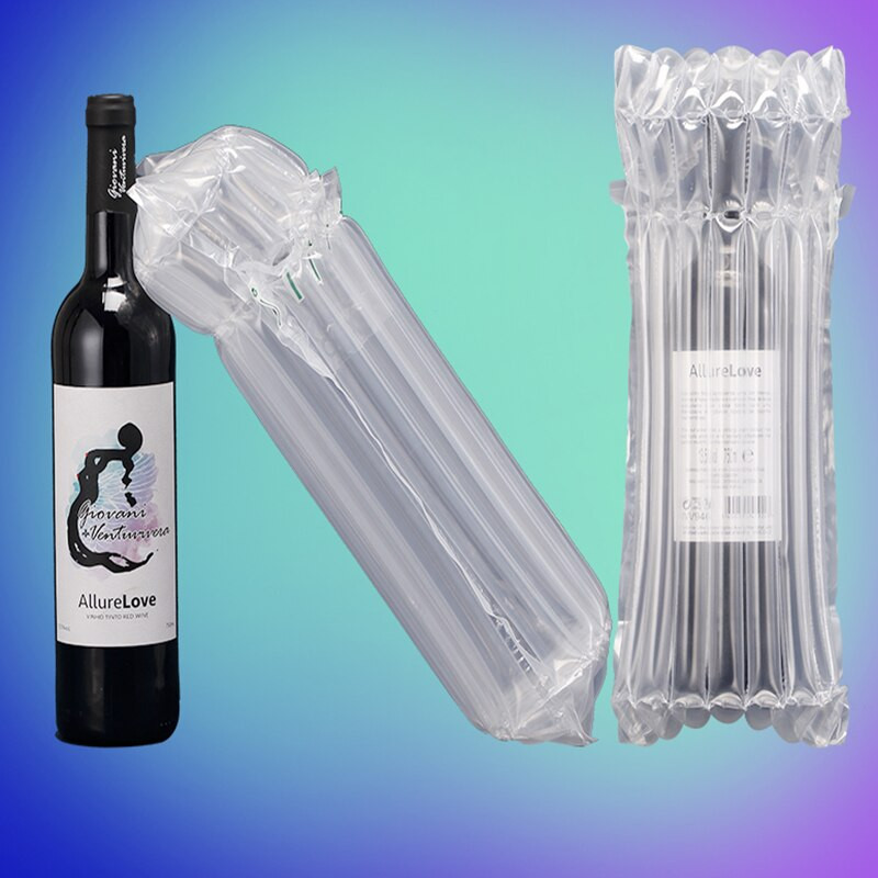 100 vnt pripučiamo oro buferio buferio pripildymo oro kolonėlės vyno butelio burbuliukų maišelio oro kolonėlės apsauga stiklo apsauginei 32x7cm