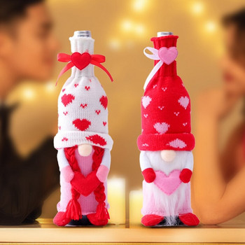 Καλύτερο Ζευγάρι για την Ημέρα του Αγίου Βαλεντίνου Faceless Doll Set Adolph Bottle Jacket Wine Bottle Jacket