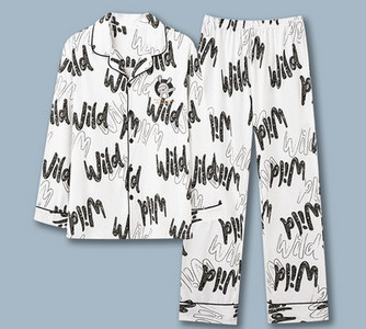 Pijamale de toamnă pentru bărbați cu buzunar și guler