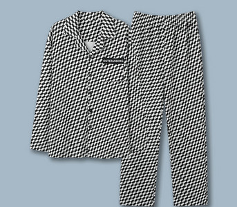 Pijamale de toamnă pentru bărbați cu buzunar și guler