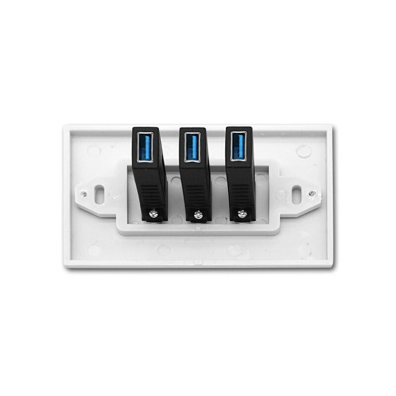 Trojportový panel USB 3.0, multifunkčný prenos informácií, vysokorýchlostné nabíjanie, americký trojportový panel