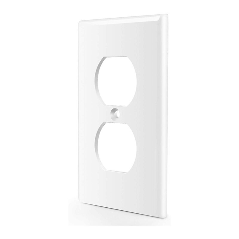 Hot SV-1 Gang Duplex Receptacle Wall Plate, 12 Pachet Standard Size Dual Port Prize electrice Receptacle Plug Faceplate