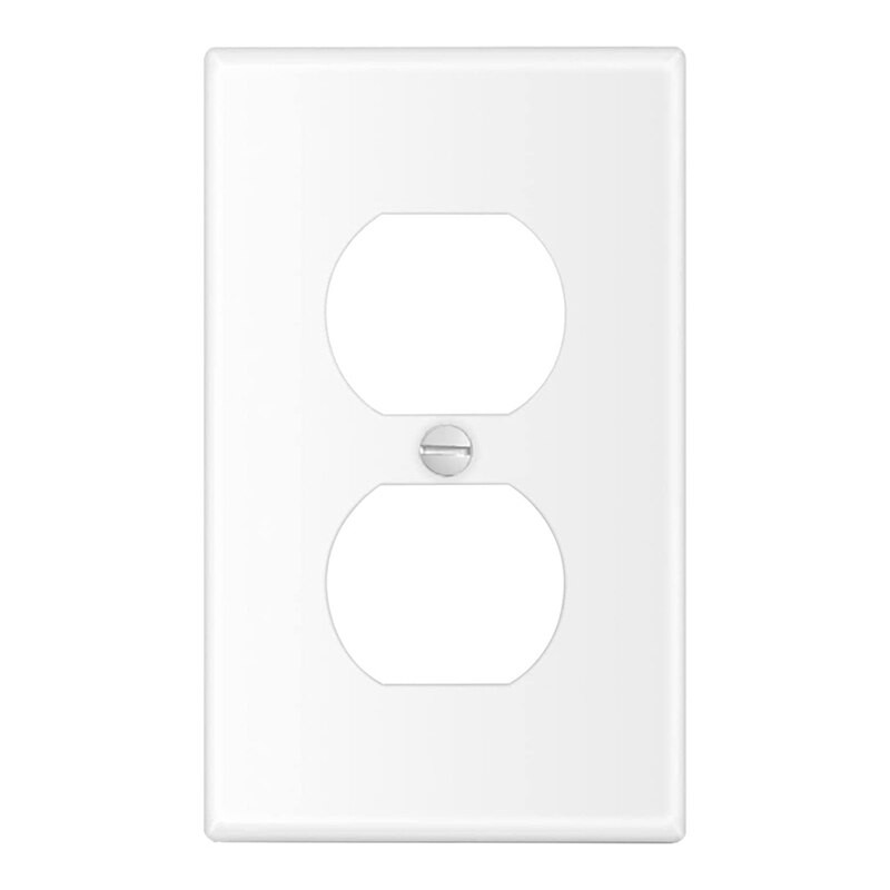 Hot SV-1 Gang Duplex Receptacle Wall Plate, 12 Pachet Standard Size Dual Port Prize electrice Receptacle Plug Faceplate