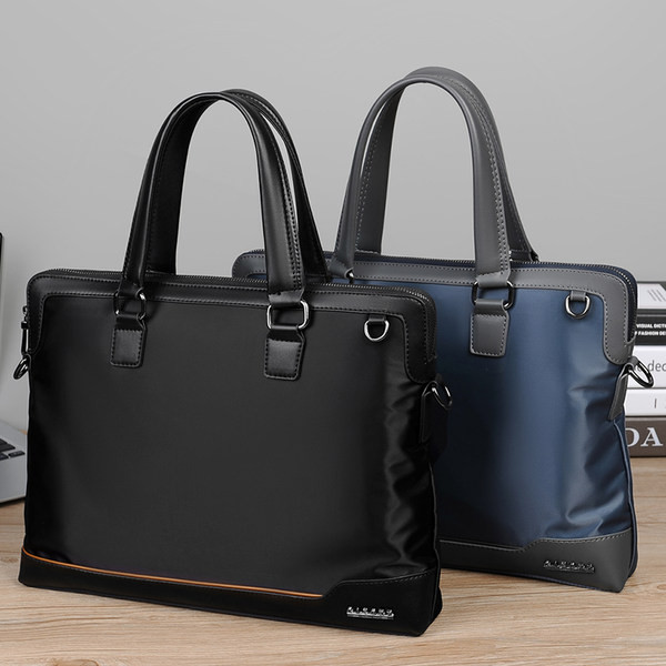 Drobinis vyriškas verslo krepšys su rankena ant peties