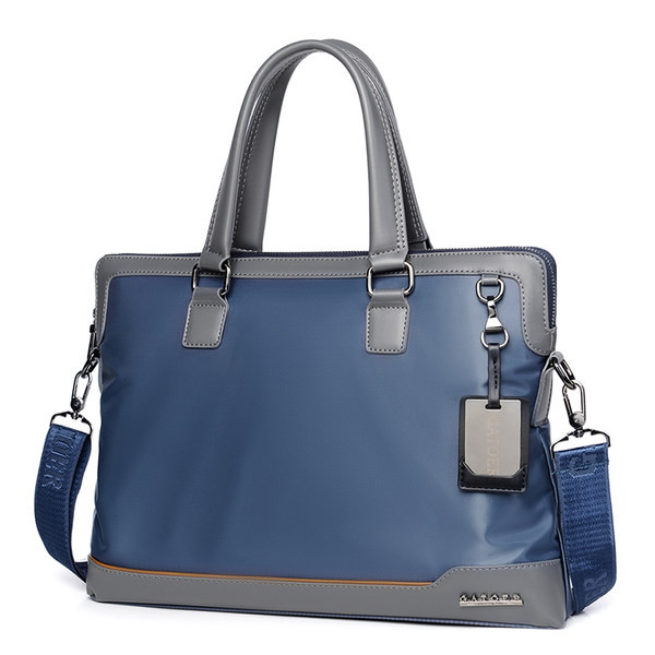 Drobinis vyriškas verslo krepšys su rankena ant peties