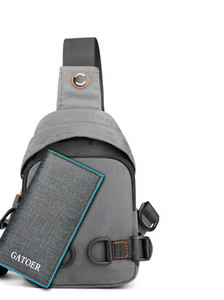 Textilná pánska taška s 3D prvkom