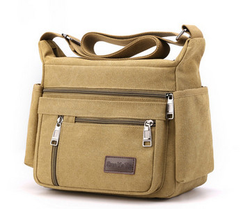 Textilná pánska taška s viacerými priehradkami