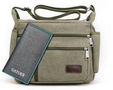 Textilná pánska taška s viacerými priehradkami