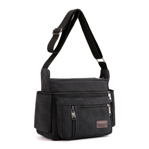 Textilná pánska taška s viacerými priehradkami