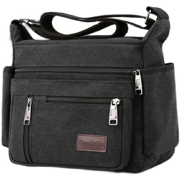 Textilná pánska taška s viacerými priehradkami