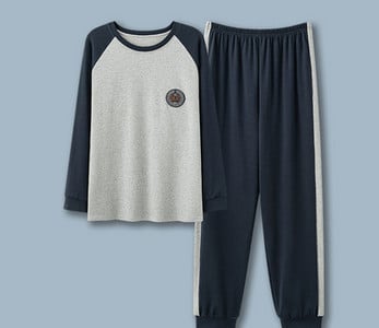 Muški dvodijelni karirani komplet pidžama