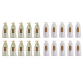 Saci de vin din pânză de pânză Pungi de cadouri de vin cu șnururi, capace unice reutilizabile pentru sticle de vin cu funii și etichete