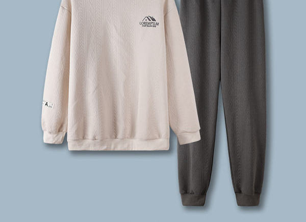 Pijamale casual barbatesti cu broderie