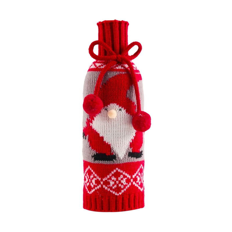 Vianočná fľaša, starý muž, červený viečko na fľašu, krásny pohár na víno, elektrický otvárač na víno, darčeková sada, poháre na víno na stopke, sada 12 kusov