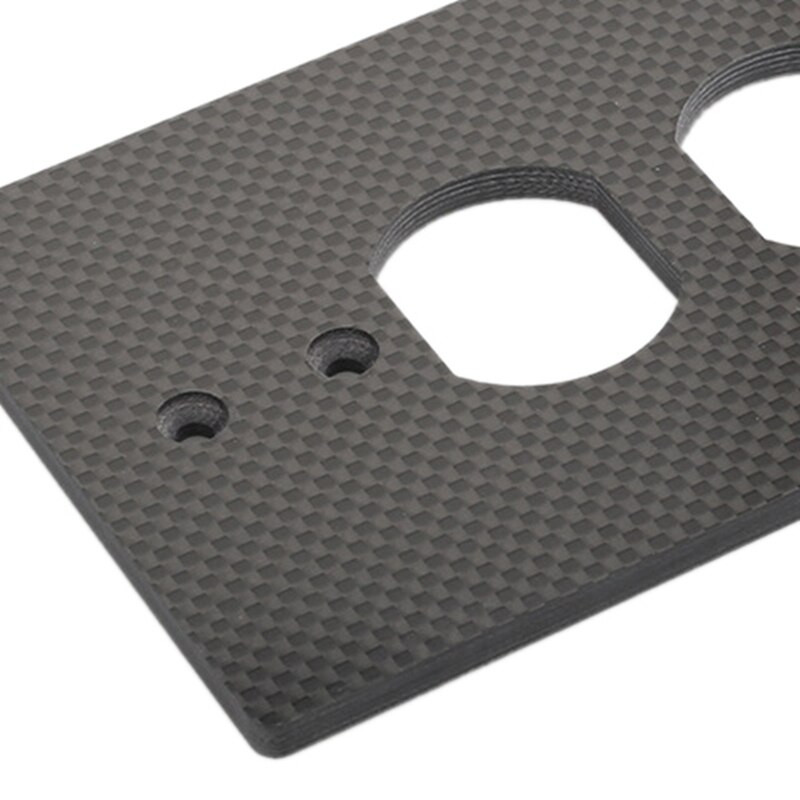 HOT ΕΚΠΤΩΣΗ Hifi Carbon Fiber AC Power Duplex Υποδοχή Πρίζας τοίχου Κάλυμμα Πλάκα τοίχου Ferrule Πίνακας πρίζας ρεύματος