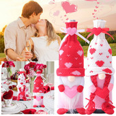 Decoratune de Crăciun Set vin roșu Ziua Îndrăgostiților Accesorii pentru vin fără chip pentru femei Flaute de șampanie Set de 8 Kit de vin de gheață