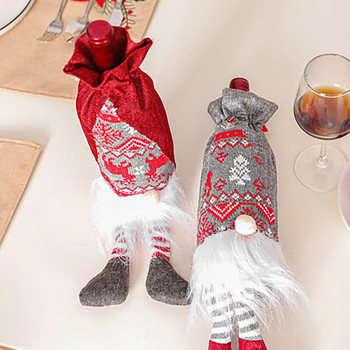 Χριστουγεννιάτικη διακόσμηση προμήθειες για μπουκάλι κρασιού Τσάντα Old Man Champagne Glass Flutes Bridesmaid Cups Σετ 8 κουνέλια ηλεκτρικό σετ κρασιού