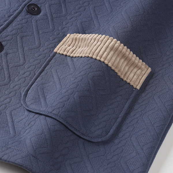 Pijamale bărbați din două piese toamnă-iarnă