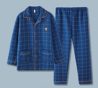 Pánsky dvojdielny pyžamový set s výšivkou