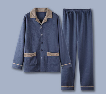 Pánsky dvojdielny pyžamový set s výšivkou