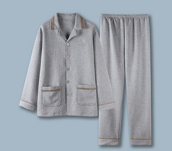 Pánsky dvojdielny pyžamový set s výšivkou