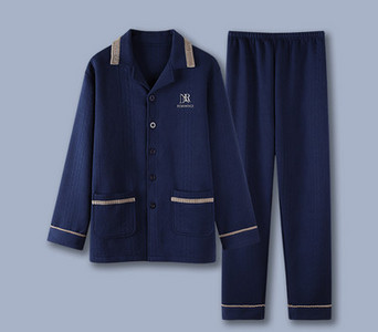 Pánsky dvojdielny pyžamový set s výšivkou