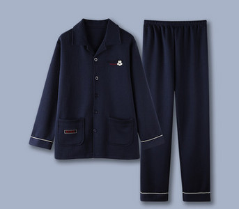 Pánsky dvojdielny pyžamový set s výšivkou