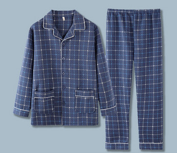 Pánsky dvojdielny pyžamový set s výšivkou