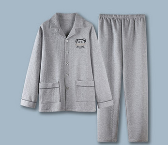 Pánsky dvojdielny pyžamový set s výšivkou