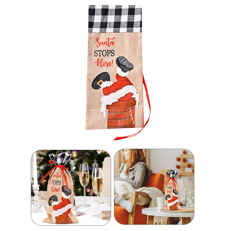 Kreatív asztali hangulat dekoráció Mikulás borkészlet Vörösbor 20 oz borospoharak szár nélküli borospohár 2 menyasszonyi és pirítós pohár