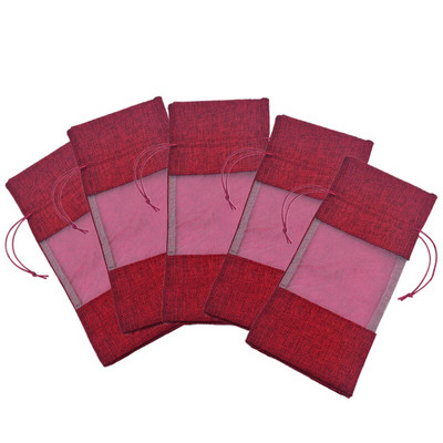 5 ks sťahovacia šnúrka na červené víno, svadobné darčekové balenie, úložný priestor, držiak na fľaše šampanského