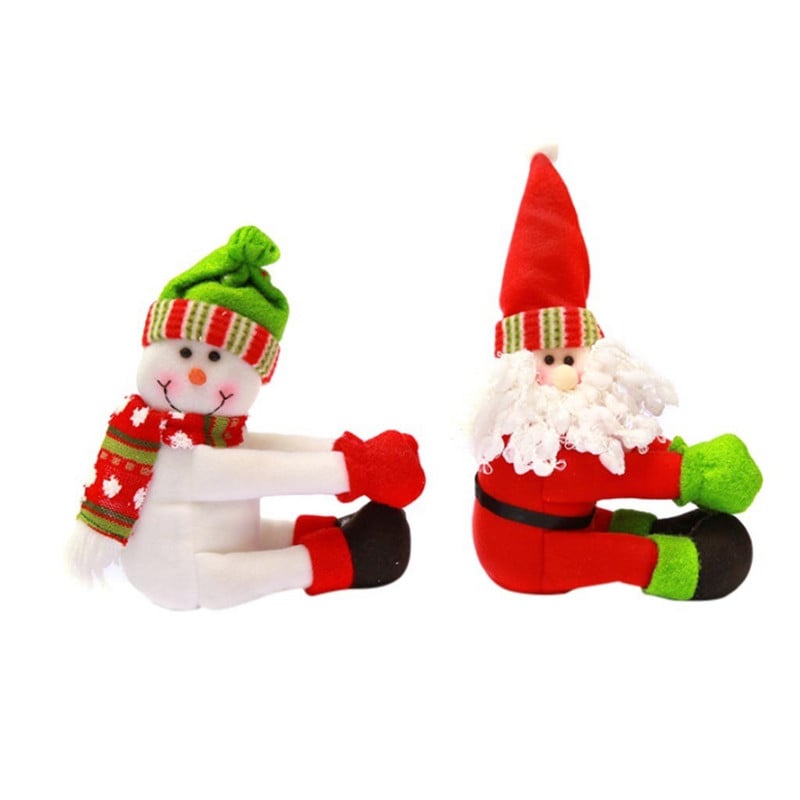 Pohár na víno, do ktorého sa zmestí celá fľaša vína, držiak na fľaše Santa Claus, sada snehuliakov, veľká bytová dekorácia, nabíjateľná vývrtka