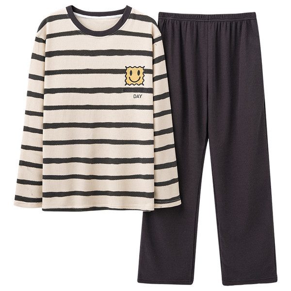 Toamnă pentru bărbați cu mânecă lungă bluză de jos pijamale