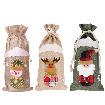 3 ks vianočných obálok, vianočná ozdoba, sezónna taška, vrece Santa Clausa, vianočné párty potreby