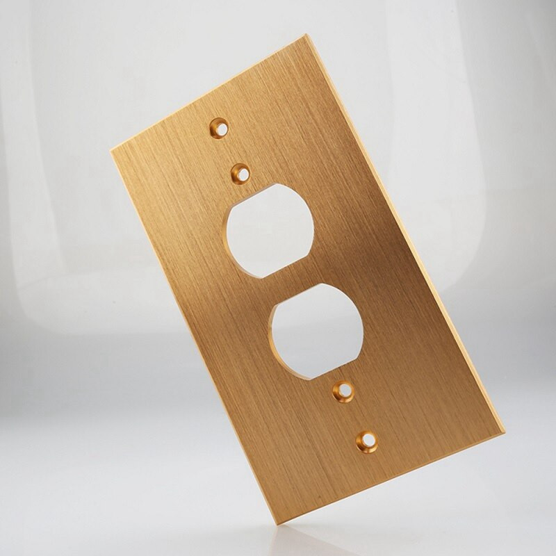 Zásuvkový panel 150X86 z hliníkovej zliatiny, audio Hifi zásuvková doska, akustické terminály, čelný panel napájacieho konektora reproduktora