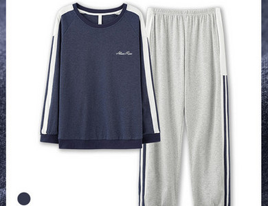 Pijamale bărbați în carouri cu buzunar