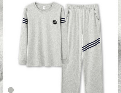 Pijamale bărbați în carouri cu buzunar