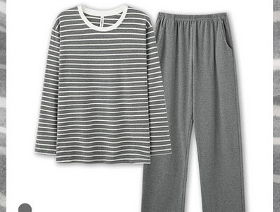 Pijamale bărbați în carouri cu buzunar