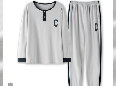 Pijamale bărbați în carouri cu buzunar