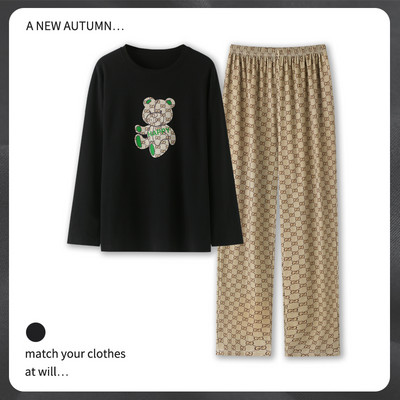 Novi model muške bluze dugih rukava i donjeg dijela pidžame