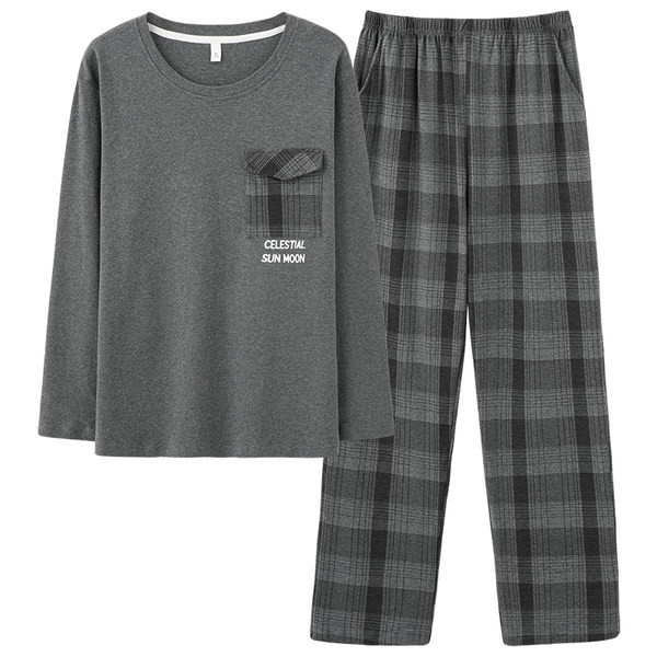 Novi model muške bluze dugih rukava i donjeg dijela pidžame