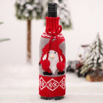 Χριστουγεννιάτικο πουλόβερ Διακοσμητικά κάλυμμα μπουκαλιού κρασιού Χριστουγεννιάτικα στολίδια για διακόσμηση σπιτιού Δώρο Πρωτοχρονιάς 2022 2021